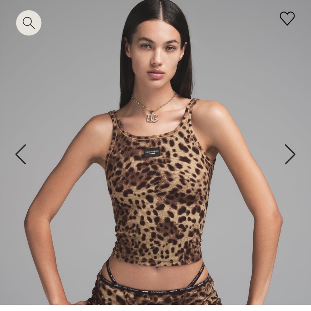Skims x Dolce Gabbana cotton rib tank size M